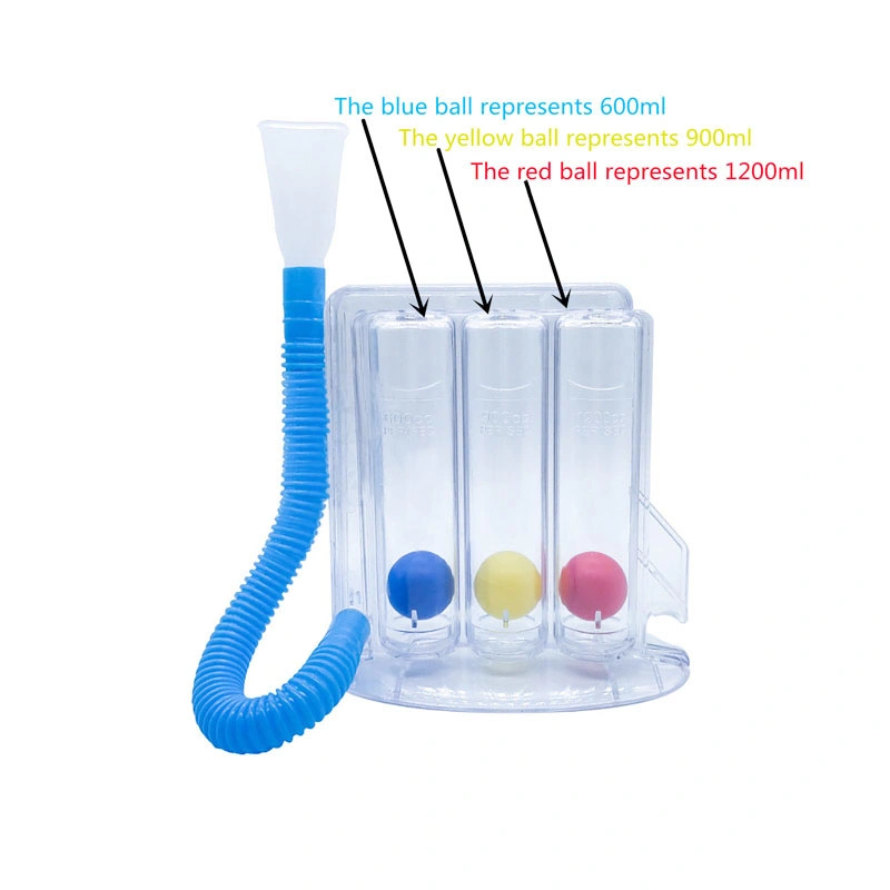 Portable Breathing Trainer 3 Ball Breathing Trainer Lung Breathing Trainer