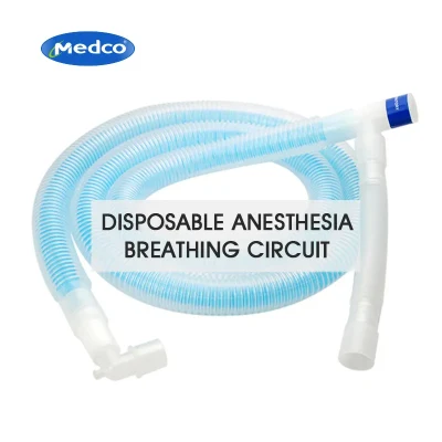Circuit respiratoire d'anesthésie en PVC jetable médical