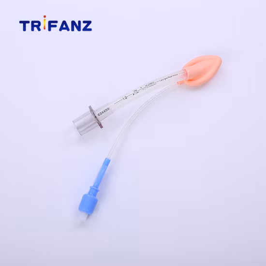 Intubation trachéale des voies respiratoires oropharyngées des voies respiratoires du masque laryngé de gorge en silicone personnalisé