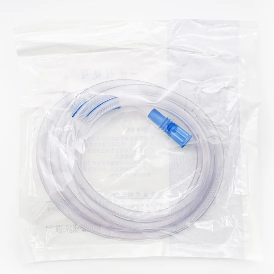 Tube d'aspiration de connexion stérile en plastique de cathéter de fournisseur médical