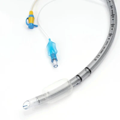 Tube endotrachéal renforcé jetable avec tube d'intubation trachéale à port d'aspiration